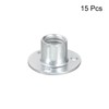 uxcell M10 Brad Hole Tee Nut, 15pcs Carbon Steel Round