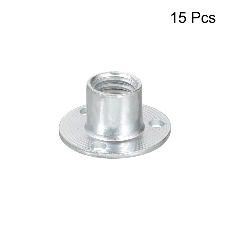 uxcell M10 Brad Hole Tee Nut, 15pcs Carbon Steel Round