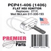 Premier Furnace Igniter Replacement for Robertshaw 41-406 Weil McLain 511-330-188