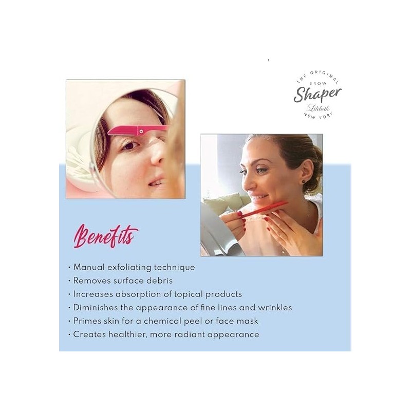 Lilibeth Brow Shaper - Dermaplaning Blades for Face - Face