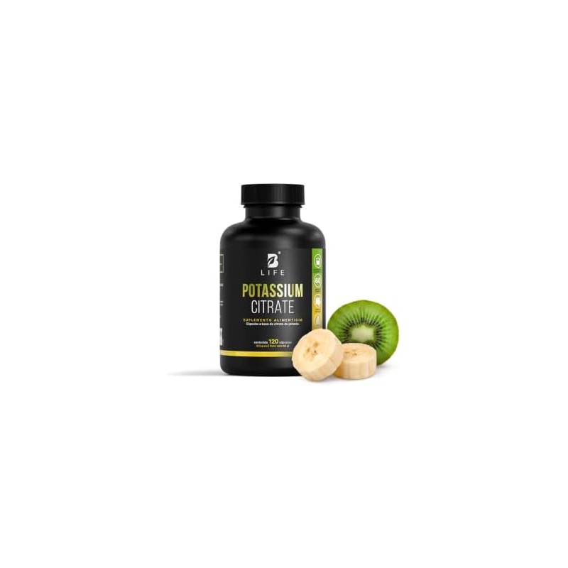 B Life Citrato de Potasio 120 cápsulas con 800mg de