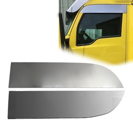 2PCS for 2013+ Kenworth T680/T880 Stainless Steel 8" Chopped Window Trim, Driver and Passenger Side