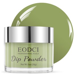 eodci Dip Powder Matcha Green Color Nail Dipping Powder French Powder Pro Collection System Nail Art Starter Manicure Salon DIY at Home No Needed Nail Lamp Curing Odor-Free&Long-Lasting 1 Oz
