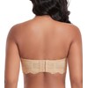 DotVol Women's Strapless Bra, Backless, Without Straps, Push Up Bra
