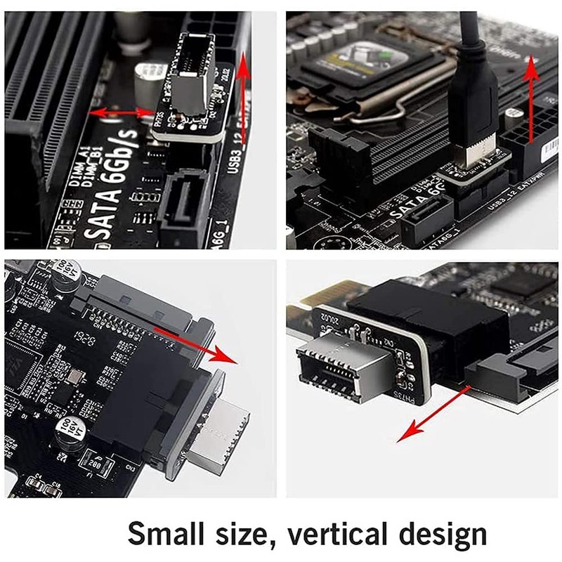 Vertical USB Front Panel Adapter,SAMPOW Vertical USB 3.1 Front Panel