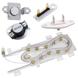 BlueStars 8544771 Dryer Heating Element, 279973 3392519 Thermal Fuse and 8577274 Thermistor Dryer Repair Kit – Compatible with Whirlpool Maytag Dryers - Replaces WP8544771 PS11746337