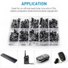 QTEATAK 200 Pcs 10 Value 4 Pins 6 x 6mm