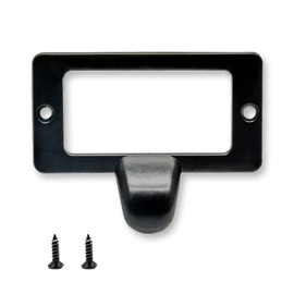 Rierdge 20 Pcs Antique Black Card Catalog Drawer Pulls, Vintage File Cabinet Pulls, Library Label Card Catalog Pulls for Office Furniture Cupboard Cabinet Drawer Box Case Hardware (Large)