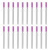 ECSiNG 20PCS Rotary Grinding Stones Drill Bit Red Corundum Grinding