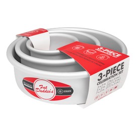 Conjunto para celebración de fat daddios redonda para tarta sartenes, 3 piezas