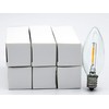 Creative Hobbies LED Replacement Light Bulbs for Electric Candle Lamps,