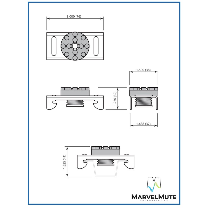 TMS Resilient Sound Clips, Sound Insulation Clips for Resilient channel