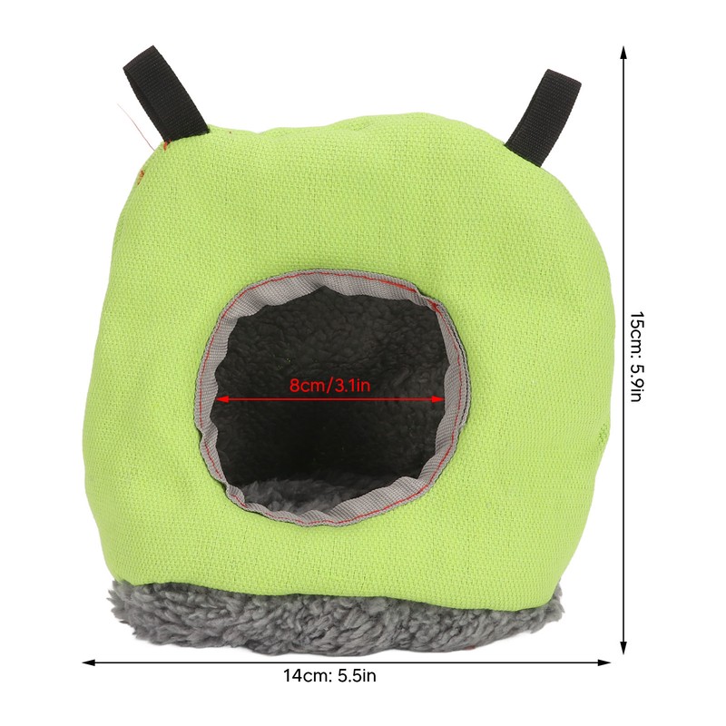 Warm Bird Hammock Round Foldable Soft Plush Winter Bird Swing