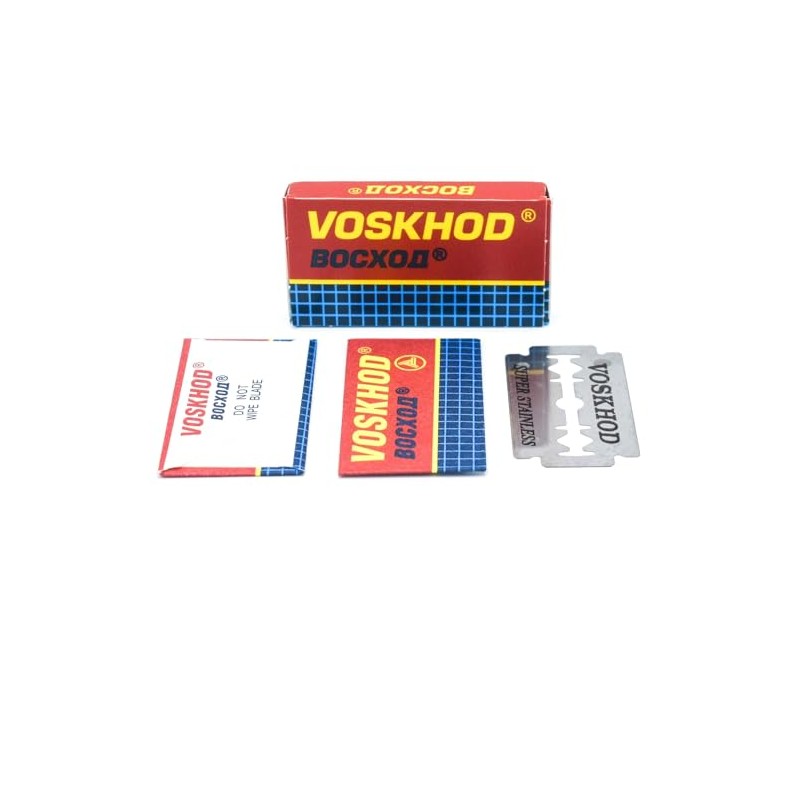 Voskhod Double Edge Razor Blades 100 Pak by Rapira
