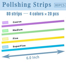 80PCS Dental Polishing Strips, Teeth Sanding and Grinding Tool Kit, 80 Pieces