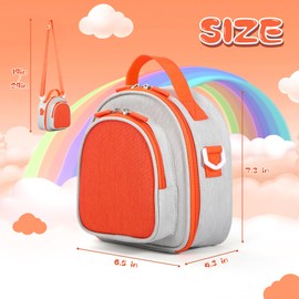 Carrying Case Compatible with Yoto Mini (2024 Edition), Portable Protective Bag with Card Storage and Travel-Ready Design for Home and On-the-Go Use (Gray)