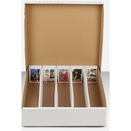 Max Protection 2 PACK- 5000ct 5-Row Cardboard Sports Cards Gaming Card Storage Boxes PACK OF 2