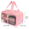 HRX Package Wet and Dry Double Layer Travel Toiletry Bag,