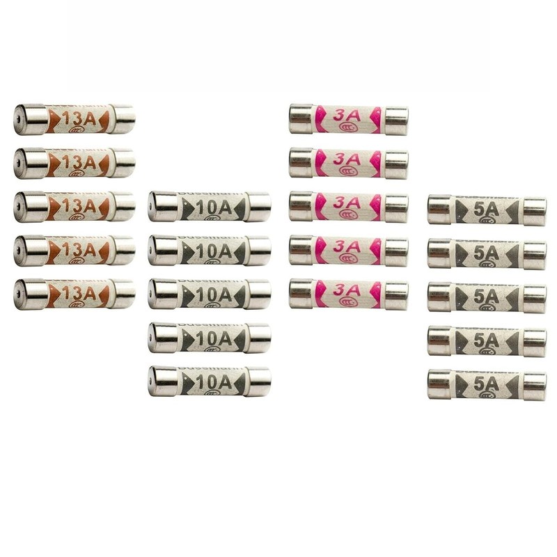 20 x Mixed Electrical Ceramic Household Domestic Mains Plug Top