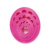 Decora Set 4 Scalloped Oval Cookie Cutters, Pink, 10 x
