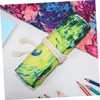 NUOBESTY 2pcs Canvas Roll-up Pencil Cases Maple Pattern Pencil Wraps