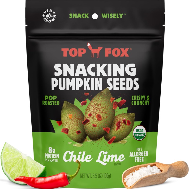 Top Fox Snacks Pumpkin Seeds to Eat (Chile Lime, 3.5