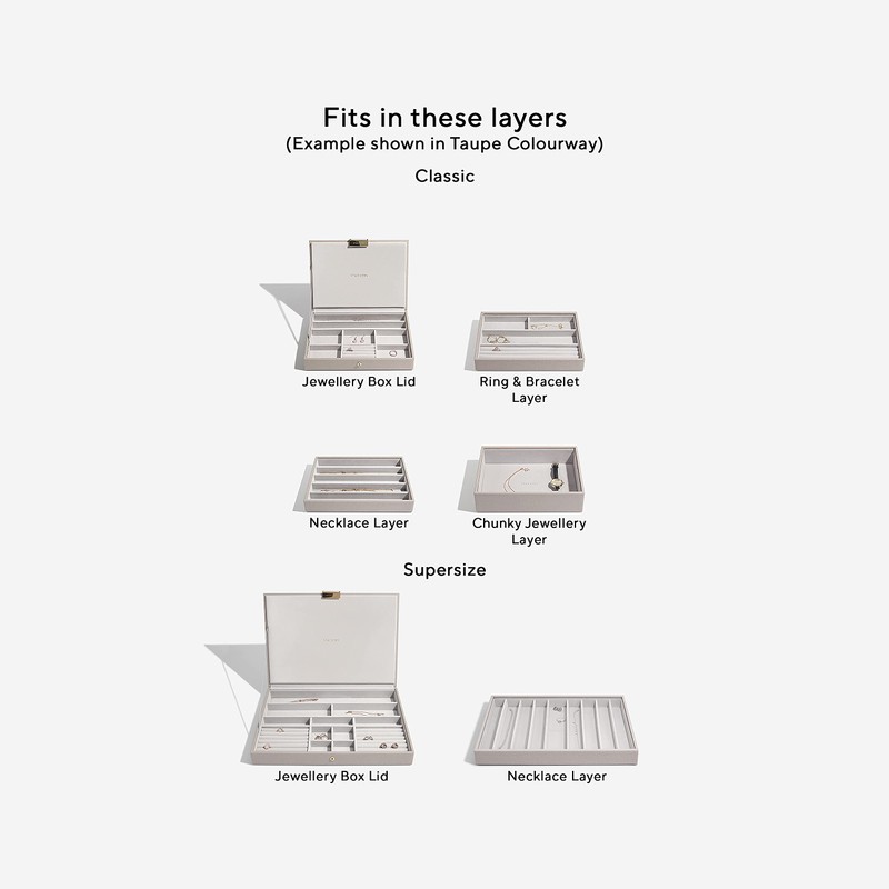 Stackers Long Grey Charm Bar for Blush, Taupe and Dusky