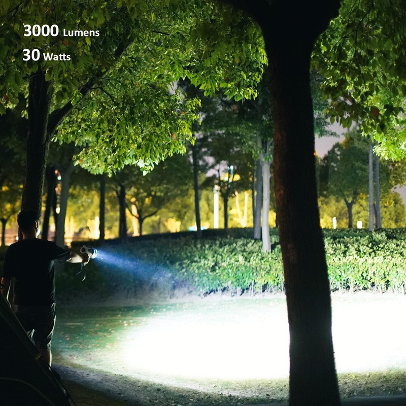 GOODSMANN Rechargeable Handheld Spotlight LED Boat Waterproof Spot Light Searchlight