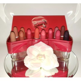 M·A·C MAC Celebrate In Colour Powder Kiss Lip Lipstick Vault x 12 Holiday Gift Set