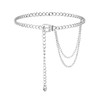 Silver Belt for Women Waist Chain Belts Adjustable Chains Belts