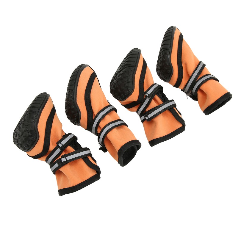 Dog Boots Waterproof Prevent Slipping Reflective Adjustable Outdoor Dog Shoes