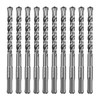 SALI 10PCS SDS Plus Rotary Hammer Drill Bit Concrete Drill