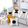 Sagielio Black and White Throw Pillow Covers 18x18 Inches Set