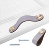Leather Handles, Furniture, Pack of 4 Handmade Furniture Handles, Leather