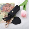 yaozeio Portable Lip Balm Holder Keychain Charm Lipstick Holder with
