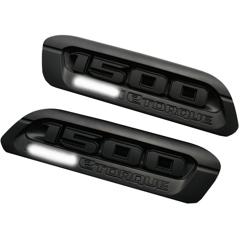 Pair Set 1500 Etorque Exterior Badges Emblems Hood Left Right