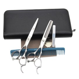 FOMIYES 1 Straight Scissors Stylist Cut Hair Make Women Hand Shears Tool Clipper Barbers Professionals Kit Thinning Salon Grooming Blending Stainless Steel Scissors