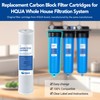HQUA Whole House Carbon Block Replacement Filter Cartridge, WF-CB20BB, Fit