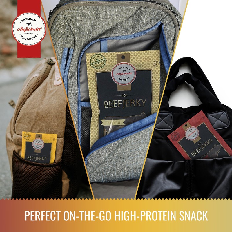 Aufschnitt Grass Fed Beef Jerky - Low Sodium, Certified Kosher