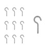 WEAXIO Pack of 10 Screw Hooks, 304 Stainless Steel M5