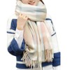 Yuson Girl Women's Fashion Long Shawl Big Grid Winter Warm
