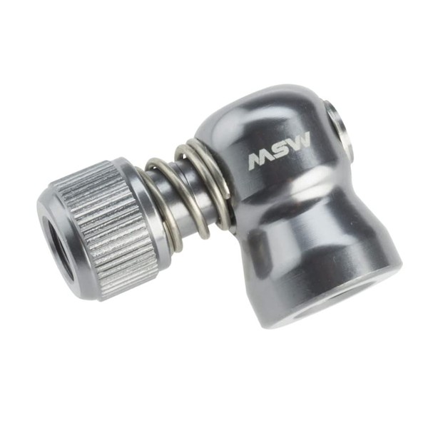 MSW Windstream Push 100 Inflator Head | Silver | Presta