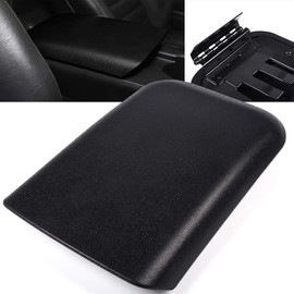 CHEDA Center Console Lid Armrest Cover Compatible for Ford Mustang 2005-2009 Center Console Lid Black