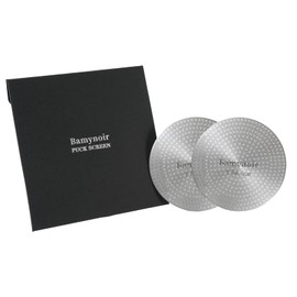 Bamynoir 2packs Espresso Puck Screen,58.5mm Puck Screen Compatible with Espresso Portafilter,Mesh Plate for Espresso Coffee Filter Basket,0.65mm Thickness,150μm,Stainless Steel (58.5MM 2PACKS)