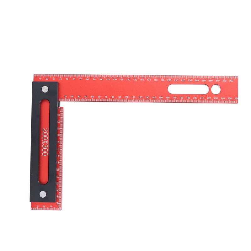 Woodworking Square 300x200mm L Shape Aluminum Alloy Framing Square with