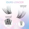LANKIZ DIY Eyelash Extensions, Individual Eyelash Extensions, 120 Clusters, Soft