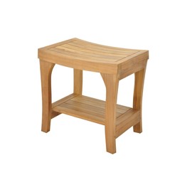 TeakFurnitureOutlet A-Grade Teak Brisbane Shower Seat 18" Stool/Bench