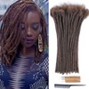 Huarisi 0.6cm Thickness 12 Inch 60Strands Medium Brown Real Human