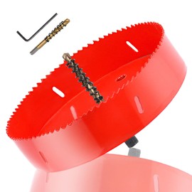 8.4 Inch Bi-Metal Hole Saw HSS Hole Cutter Heavy Duty for Drilling Wood Plastic Plywood Ceiling Thin Metal(215mm)