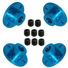 Ohamtes 4Pcs Inner Shaft 8mm Rigid Flange Coupling Length 13mm, Used for 3D Printer, DIY Encoder, Motor Connector Motor Guide Shaft Coupler, Model Shaft, Motor Guide, CNC Machine Tools